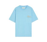 Cherry Los Angeles 5 Star Logo-embroidered Cotton T-shirt - Light Blue - M