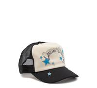 Cherry Los Angeles Country Trucker Woven and Mesh cap - Black And White - One Size