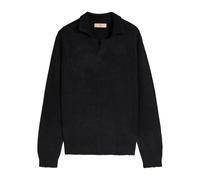 Cherry Los Angeles Logo Knitted Alpaca-blend Henley Jumper - Black - L