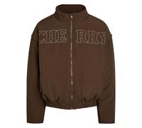 Cherry Los Angeles Pit Crew Logo-embroidered Padded Nylon Jacket - Brown - S