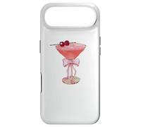 Cherry Martini with pink coquette bow cherry coded aesthetic Case for iPhone Air