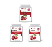 Cherry Max+ (Pack of 3) 2100mg Montmorency Cherry Added with Black Cherry I 90 Vegan Capsules High Strength I Made in The UK by Prowise Healthcare