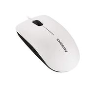 CHERRY MC 1000, Wired Office Mouse, Optical Sensor (1,200 dpi), 3 Buttons, Symmetrical Design for Left and Right-Handers, GS Certification, White-Grey