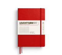 LEUCHTTURM1917 373978 Notebook Medium (A5), Hardcover, 251 Numbered Pages, Cherry, Ruled