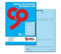 Cherry Memo Book/Telephone Message Pad A5 100 Coloured pages 80gsm (Blue)