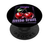 Cherry Motif Fruit Cherry Cheeky & Sweet Funny PopSockets Adhesive PopGrip