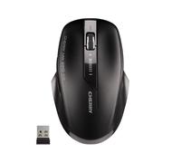 CHERRY MW 2310 2.0, Wireless 6-Button Mouse, 2.4 GHz RF with 10 m Range, Optical Sensor & DPI Switch, Nano USB Receiver, Ambidextrous, Black
