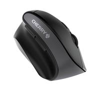 CHERRY MW 4500 LEFT, Ergonomic Vertical Mouse for Left-Handers, Wireless (2.4 GHz RF), 3-Stage Adjustable Resolution up to 1200 Dpi, Battery-Powered, Black