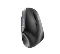 CHERRY MW 4500, Ergonomic Vertical Mouse for Right-Handers, Wireless (2.4 GHz RF), 3-Stage Adjustable Resolution up to 1200 Dpi, Battery-Powered, Black