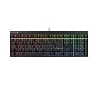 CHERRY MX 2.0S, Mechanical Gaming Keyboard with RGB Illumination, UK Layout (QWERTY), Wired, Designed in Germany, MX2A RED Switches, Black