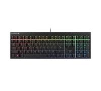 CHERRY MX 2.0S, Mechanical Gaming Keyboard with RGB Lighting, EU Layout (QWERTY), Wired, Designed in Germany, MX BLUE Switches, Black