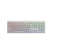 CHERRY MX 2.0S, Mechanical Gaming Keyboard with RGB Lighting, EU Layout (QWERTY), Wired, Designed in Germany, MX RED Switches, White
