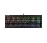 CHERRY MX 2.0S, Mechanical Gaming Keyboard with RGB Illumination, German Layout (QWERTZ), Wired, Designed in Germany, MX2A RED Switches, Black