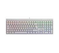 CHERRY MX 2.0S, Mechanical Gaming Keyboard with RGB Lighting, German Layout (QWERTZ), Wired, Designed in Germany, MX2A RED Switches, White