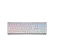 CHERRY MX 3.0S Wireless, Cordless Mechanical Gaming Keyboard with RGB Lighting, German Layout (QWERTZ), Bluetooth, RF or Cable Connection, MX RED Switches, White