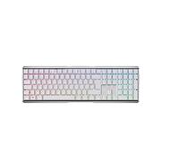 Cherry MX 3.0S Wireless Mechanical Gaming Keyboard. Aluminum Housing Built for Gamers w/MX Brown or Red Switches. RGB Backlit Color Display Over 16m Colors. (White w/MX Red Switches)