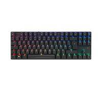 CHERRY MX 8.2 TKL Wireless, Cordless Gaming Keyboard without Numpad, German Layout (QWERTZ), Bluetooth, 2,4 GHz & Cable, MX2A RED Switches, Black