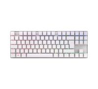 CHERRY MX 8.2 TKL Wireless, Cordless Gaming Keyboard without Numpad, German Layout (QWERTZ), Bluetooth, 2,4 GHz & Cable, MX2A RED Switches, White