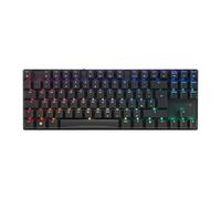 CHERRY MX 8.2 TKL Wireless, Cordless Gaming Keyboard without Numpad, UK-Layout (QWERTY), Bluetooth, 2,4 GHz & Cable, MX2A RED Switches, Black