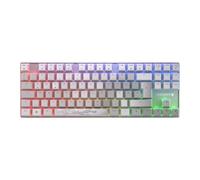 CHERRY MX 8.2 TKL Wireless XAGA, Cordless Gaming Keyboard without NumPad, German Layout (QWERTZ), Bluetooth, 2,4 GHz & Cable, MX2A RED Switches, White