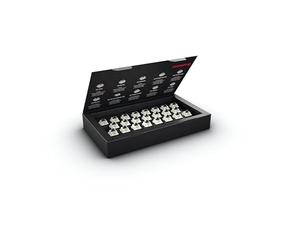 CHERRY MX BLACK CLEAR TOP Switch Kit, 23 Mechanical Keyboard Switches, for DIY, Hot-Swap or Gaming Keyboards, Linear Switch without Click, Powerful & Direct