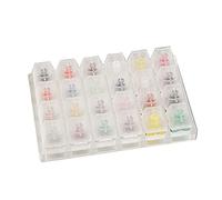 Cherry MX Switch Tester Switch Sampler Mechanical Keyboards Kailh Box 24-Key Switch Testing Tool With Acrylic Base Keyboard Switch Tester