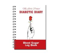 Cherry My Little Pocket Diabetic Diary | Blood Sugar Log Book | Compact A6 Size for Tracking Glucose Levels, Insulin, Medications, and Health Information | Portable Spiral-Bound Design for Daily Use