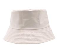 Cherry-on-Top Bucket Hat PU Cream Coloured Hat Bucket Hats Men