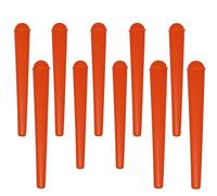 Cherry-on-Top King Size Cone Holder Air Tight Hard Plastic Tube Smoking Rolling Cig Tube, 10 Holder, Orange Pop Lid