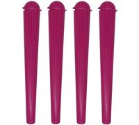 Cherry-on-Top King Size Cone Holder Air Tight Hard Plastic Tube Smoking Rolling Cig Tube, 4 Holder, Pink Pop Top