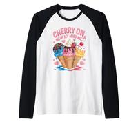 Cherry On with My Mini-Me Ice Cream Love Raglan Baseball Tee