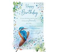 Cherry Orchard| Birthday Card for Men | Nature Inspired Birthday Card for Him | Kingfisher Design | 143 x 210 mm | Verse Inside | Complete with Envelope