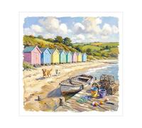 Cherry Orchard | Blank Greeting Card | Beautiful Countryside & Coastal Watercolour Art Design | Premium Quality Blank Card | Complete with Envelope (CB015)