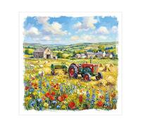 Cherry Orchard | Blank Greeting Card | Beautiful Countryside & Coastal Watercolour Art Design | Premium Quality Blank Card | Complete with Envelope (CB002)