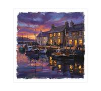 Cherry Orchard | Blank Greeting Card | Beautiful Countryside & Coastal Watercolour Art Design | Premium Quality Blank Card | Complete with Envelope (CB008)