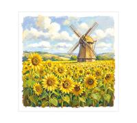 Cherry Orchard | Blank Greeting Card | Beautiful Countryside & Coastal Watercolour Art Design | Premium Quality Blank Card | Complete with Envelope (CB003)