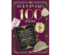 Cherry Orchard Born In 1925, 100th Birthday Card for Ladies,100th Milestone Birthday, from Down Memory Lane Range, Complete with Envelope