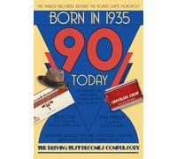 Cherry Orchard Born In 1935, 90th Milestone Birthday Card for Gents,from The Down Memory Lane Range, Complete with Envelope