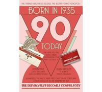 Cherry Orchard Born In 1935, 90th Milestone Birthday Card for Ladies,from The Down Memory Lane Range, Complete with Envelope