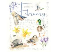 Cherry Orchard Born in February, Birthday Card for February Birthday, from Nature's Diary Collection