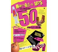 Cherry Orchard Born Married In 1975, 50th Wedding Anniversary Card, Golden Anniversary card,from The Down Memory Lane Range, Complete with Envelope