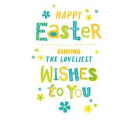 Cherry Orchard - Bright and Fun Easter Card for Kids - Easter Wishes - Colourful Design with Fun Bunny Poem inside - Complete with Envelope