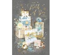 Cherry Orchard Christmas card 'To the Both of you' From Gorgeous Grace range, Finished with Gold foil text,comes with Gold envelope.