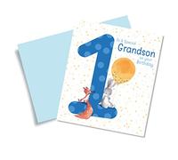 Cherry Orchard Cute Grandson 1st Birthday Card luxury card with coloured envelope from
