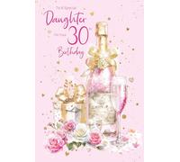 Cherry Orchard | Daughter 30th Birthday Card | Gorgeous Pink and Gold Champagne Design | Luxury style Insert | Sentimental Verse | Complete with Envelope