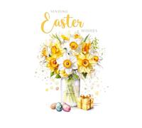 Cherry Orchard | Easter Card | Easter Wishes | Happy Easter | Traditional Spring Flowers | Complete with Envelope