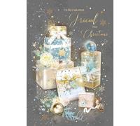 Cherry Orchard Fabulous Friend Christmas Card from Artistic design from the Gorgeous Grace range, Comes complete with gold envelope.