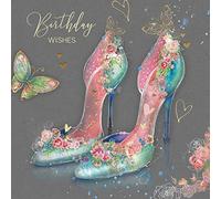 Cherry Orchard Female Birthday Wishes Card - Shoes Flowers