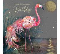 Cherry Orchard Female Fabulous Birthday Card - Flamingo Moonlight