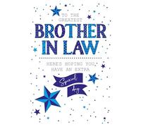 Cherry Orchard Greatest Brother in Law Birthday Card from Stars & Dots - Gold Foil & Embossed Finish